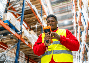 Warehouse racking location labelling